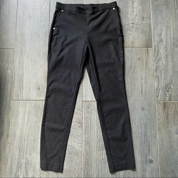 Anne Klein Woman’s Black Animal Print Dress Pant - Picture 1 of 3